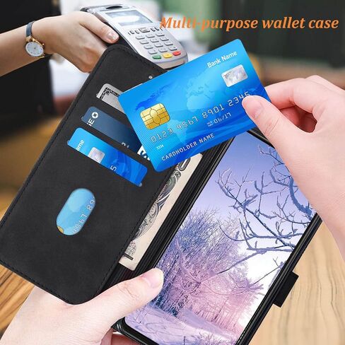 for Samsung A53 5G Case Wallet,[Kickstand][Wrist Strap][Card Holder Slots] A53 5G Phone Case,TPU Interior Protective PU Leather Flip Cover (Purple) in Kuwait