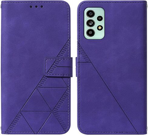 for Samsung A53 5G Case Wallet,[Kickstand][Wrist Strap][Card Holder Slots] A53 5G Phone Case,TPU Interior Protective PU Leather Flip Cover (Purple) in Kuwait