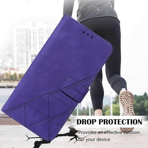 for Samsung A53 5G Case Wallet,[Kickstand][Wrist Strap][Card Holder Slots] A53 5G Phone Case,TPU Interior Protective PU Leather Flip Cover (Purple) in Kuwait