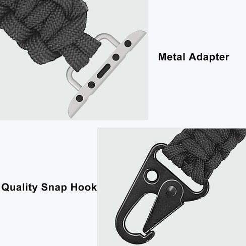 حزام الأنشطة الخارجية متوافق مع iWatch Bands Series Ultra 2 Ultra SE 9 8 6 5 4 3 2 1 Fob Tactic Clip Fob لسوار ساعة Apple 38 مم 40 مم 41 مم 42 مم 44 مم 45 مم 49 مم in Kuwait