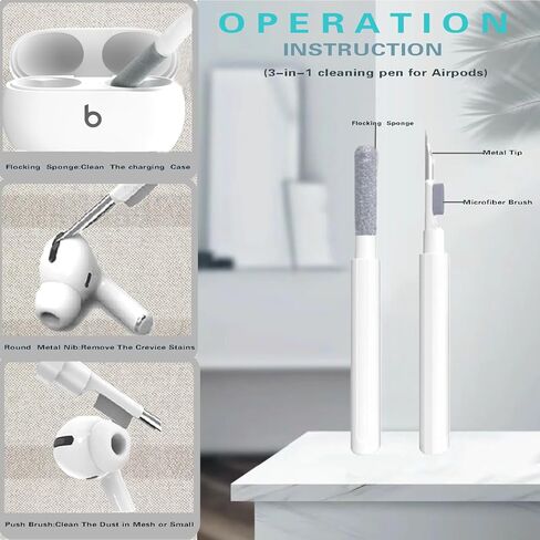 غطاء حافظة متوافق مع Beats Studio Buds+ 2023/Studio Buds 2021 مع طقم تنظيف، جراب شفاف ناعم Beats Studio Buds Plus مع قفل وسلسلة مفاتيح مضادة للصدمات لسماعات أذن Beats Studio in Kuwait