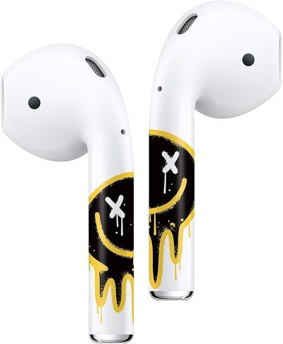 ROCKMAX Vivid Butterfly AirPods Skin Wrap الجيل الثاني، زوج واحد من ملصقات AirPod Gen 2 باللون الأزرق، ملصق AirPods 2 مخصص للنساء والفتيات، مع أداة تطبيق احترافية (240) in Saudi Arabia