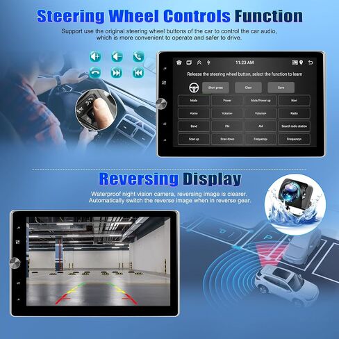 2+64G Android Car Stereo for VW SEAT Skoda Golf Passat Polo JATTA Jetta 10.4 inch Touchscreen 180°Rotate Vertical/Horizontal with Carplay Android Auto Mirror Link Bluetooth GPS FM RDS AHD Camera+MIC in Saudi Arabia