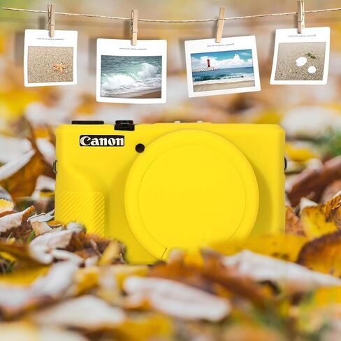 حافظة سيليكون Rieibi لجراب Canon G7X Mark III، ملحقات G7X Mark III مع واقي شاشة، طبقة حماية للشاشة لغطاء Canon G7X Mark III in Kuwait