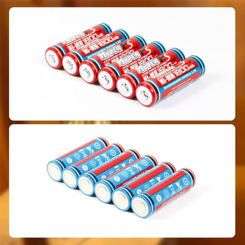 (20 حزمة) بطارية 1.2 فولت AA 1800 مللي أمبير Ni-MH قابلة للشحن للأجهزة عالية التصريف، شحن سريع in Kuwait