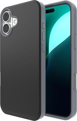 ZAGG SoHo Snap Case for iPhone 16 Pro - MagSafe Compatible, 10ft Drop Protection, Graphene-Infused, Wireless Charging, Eco-Friendly, Two-Tone Design, Black in Saudi Arabia