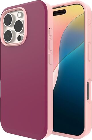ZAGG SoHo Snap Case for iPhone 16 Pro - MagSafe Compatible, 10ft Drop Protection, Graphene-Infused, Wireless Charging, Eco-Friendly, Two-Tone Design, Black in Saudi Arabia