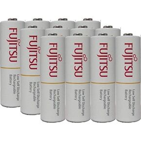 12 Fujitsu Ready-to-use HR3UTC AA Rechargeable Battery NiMH 1.2V Min. 1900mAh Made in Japan