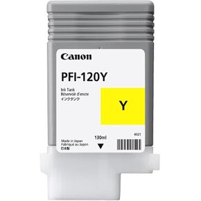 Canon PFI-120Y (2888C001AA) Standard Yield Ink Cartridge (Pigment Yellow) in Retail Packaging