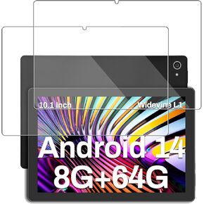 [2 Pack] Screen Protector for UGRIHACH UGC10 Tablet Tempered Glass Film Compatible with UGRIHACH UGC10 10.1 inch Android 14 Tablets Anti- Scratch Sensitive Dropproof Screen Protector