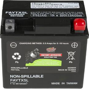 Interstate Batteries YTX20H 12V 18Ah Powersports Battery 310CCA Factory Activated SLA AGM Rechargeable Replacement for Arctic Cat, Harley, Motorcycles, ATVs, Jet Skis, Snowmobiles (FAITX20H, FAYTX20H)
