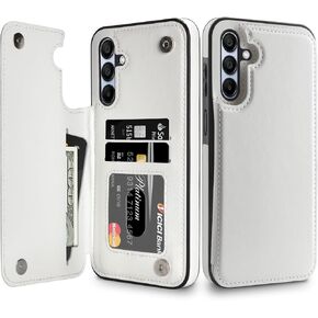 HianDier for Galaxy A35 5G Phone Case Wallet with Card Holder Women Men PU Leather Shockproof Samsung A35 5G Case Magnetic Closure Protective Cover for Samsung Galaxy A35 5G Wallet Phone Case-Mandala