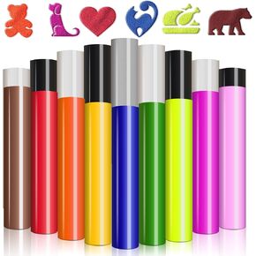 Puff Vinyl Heat Transfer, 18 Sheets, 12x10", 3D Puff Heat Transfer Vinyl