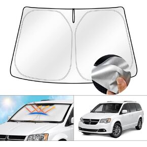 Cartist Windshield Sun Shade Custom Fit for GMC Acadia 2017-2023 Foldable Car Front Window Sunshade Accessories Sun Visor Protector Reflective Cover Block UV Rays & Sun Heat