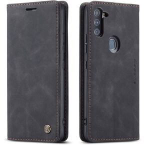 Samsung Galaxy A11 Case,Galaxy A11 Wallet Case with Card Holder,Magnetic Stand Leather Flip Case Wallet for Samsung Galaxy A11(2020) 6.4 inch (Black)