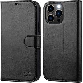 OCASE متوافق مع جراب محفظة iPhone 13 Pro، جراب قلاب من جلد البولي يوريثان مع حامل بطاقات RFID وحامل [غلاف داخلي من مادة TPU مقاوم للصدمات] غطاء هاتف 6.1 بوصة 2021 (أخضر نعناعي)