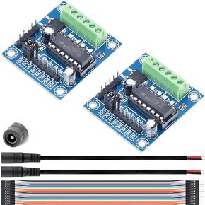2 pcs L293D DC Motor Drive Expansion Shield Stepper Motor Drive Shield Expansion Board with DC Female Cable for Arduino Duemilanove Raspberry Pi