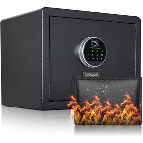 Biometric Digital Security Home Safe, Fingerprint Safe Personal Safe, Safes for Home Storage Cash Jewelry and Valuables,1.0 Cubic Feet Small Safe, Gun Use Storage Safe Box