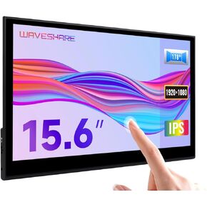 waveshare 15.6inch QLED Quantum Dot Display, 1920×1080, Compatible with Raspberry Pi 5/4B/3B/Zero/Zero W/Zero 2W/Pico/Pico W/Pico WH, Jetson Nano/ VisionFive2/ PC