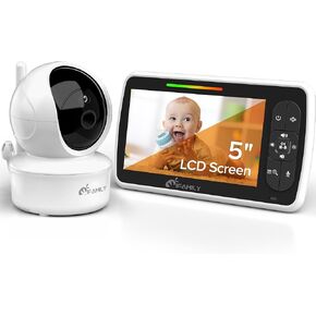 iFamily SM70C 7" HD720P Baby Monitor with Camera and Audio - No WiFi， Hack Proof, Remote Zoom/Pan/Tilt,VOX Mode, Auto Night Vision, Built in Lullabies in Kuwait