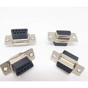 PC Accessories - Connectors Pro 50 Pack DB9 Female D-Sub Crimp Type Connector, 50 Pcs PK (No Pins)