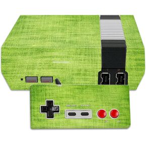MightySkins Skin Compatible with Nintendo NES Classic Edition wrap Cover Sticker Skins Green Fabric