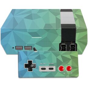 MightySkins Skin Compatible with Nintendo NES Classic Edition wrap Cover Sticker Skins Blue Green Polygon