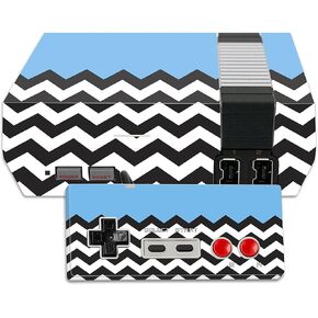 MightySkins Skin Compatible with Nintendo NES Classic Edition wrap Cover Sticker Skins Baby Blue Chevron