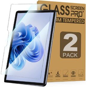 [2 Packs] Anti Blue Light Screen Protector for Microsoft Surface Pro10/Pro9/Pro8/ProX, Surface Pro 10 Tempered Glass Screen Film, 9H Hardness/Scratch Resistant/Bubble Free//Anti Glare