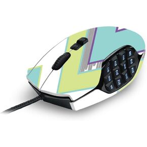 MightySkins Skin Compatible with Logitech G600 MMO Gaming Mouse - Pastel Chevron | Protective, Durable, and Unique Vinyl Decal wrap Cover | Easy to Apply, Remove, and Change Styles | Made in The USA