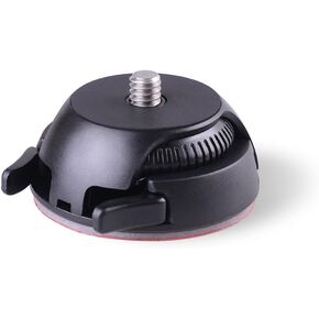 Andoer Quick Release Mount Holder Including Buckle + Flat and Curved Base Adhesive Tape for Samsung Gear 360 Camera for Ricoh Theta S/SC/M15 & Sports Action Panoramic Camera w/ 1/4" Screw Hole