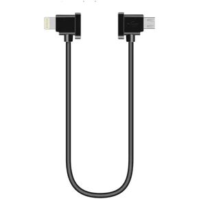 Micro USB to iOS OTG Cable 90 Degree for DJI Remote Controller Compatible with DJI Mavic Mini, Mini SE,Mavic 2 Pro Zoom/Mavic Air/Mavic Pro Platinum 1 FT 1 feet