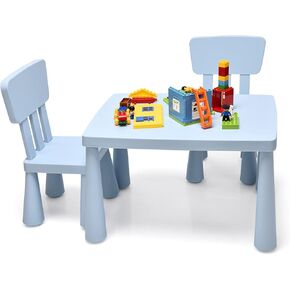 Children’s Kids Table and Chair Set, 30 x 21 x 19 inches, White
