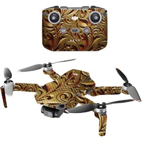 MightySkins Carbon Fiber Compatible with DJI Mini 2 Portable Drone - Cold Steel | Protective, Durable Textured Carbon Fiber Finish | Easy to Apply and Change Styles | Made in The USA