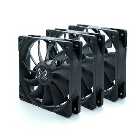 Kaze Flex 120 DC - 800RPM, 120mm x 25mm Quiet Operating Computer Case Fan, Fluid Dynamic Bearing, 3-Pin Connector, Single Pack, Dark Grey