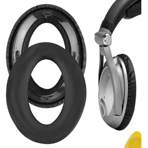 GEEKRIA QuickFit Replacement Ear Pads for Sennheiser PXC450, PXC350, PC350, HME95, HMEC250 Headphones Ear Cushions, Headset Earpads, Ear Cups Cover Repair Parts (Black)