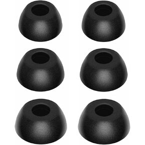 Memory Foam Ear Tips Compatible with Soundcore Liberty 4 NC Earbuds, Foam Ear Buds Noise Cancelling Ear Cap Ear Plug Eartips, LMS 3 Size 3 Pairs,Black 724