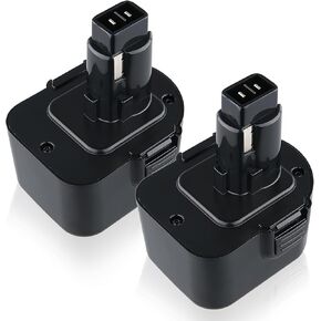 FERRYBOAT DC9071 4.8AH 12V Compatible with Dewalt 12V Battery Ni-MH DW9072 DC9071 DW9071 DW9072 DW953 DE9037 DE9071 DE9072 DE9074 DE9075 12V Cordless Power Tool 2Pack
