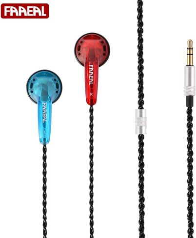 FAAEAL Snow-Lotus 1.0 HiFi سماعة أذن 64 أوم DIY واضحة ومتوازنة جودة الصوت سماعات موسيقى DJ (Snow-Lotus 1.0، شفاف) in Kuwait