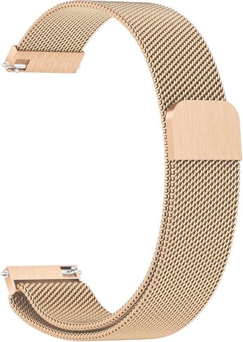 20mm Watch Band Compatible with Amazfit Bip 3 Pro/Bip 3/ Bip U Pro/Bip U/Bip S/Bip Lite/Bip S Lite/Amazfit GTR 42mm, Quick Released Stainless Steel Metal Mesh Wristband Bracelet Strap in Saudi Arabia