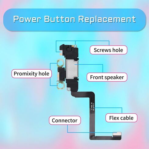 for iPhone 14 Power Button Replacement Repair Control Switch On Off Button Flex Cable Replace Connection Assembly for iPhone14 Pre-Installed Metal Bracket Holder in Saudi Arabia