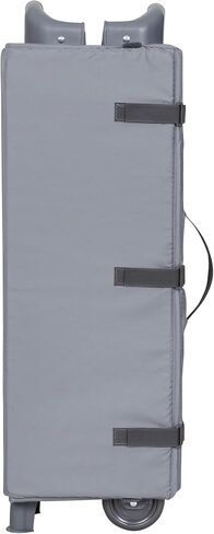 جناح حضانة بيبي تريند، ساحة لعب قابلة للطي مع كرسي هزاز محمول ومبدل قابل للطي، لون رمادي بيبل in Kuwait