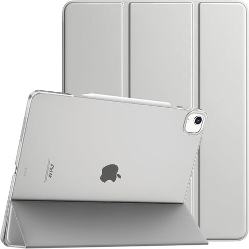 حافظة TiMOVO لجهاز iPad Air 13 بوصة M2 2024، غطاء حامل نحيف لجهاز iPad Air 13 بوصة، يدعم معرف اللمس، غطاء ذكي للتنبيه/النوم التلقائي مع ظهر شفاف، حافظة iPad Air 13، رمادي فلكي in Kuwait
