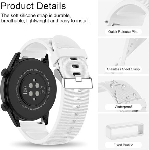 22mm Quick Released Watch Band for Garmin Venu 3 / Garmin Venu 2 (ONLY), Silicone Wrist Straps Women Men Replacement Bands Compatible for Garmin Venu 3 / Garmin Venu 2 Smartwatch in Saudi Arabia