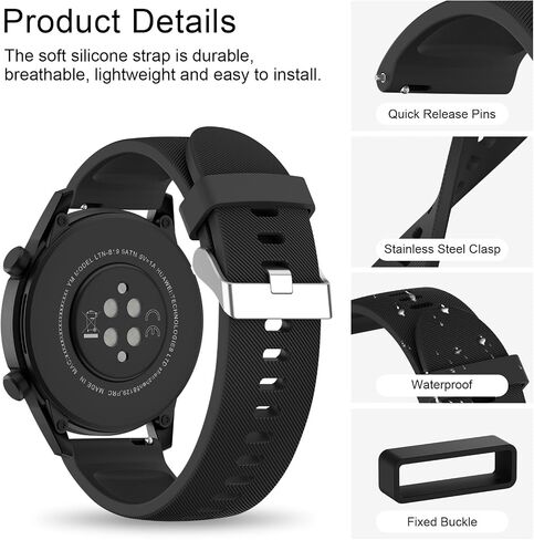 22mm Quick Released Watch Band for Garmin Venu 3 / Garmin Venu 2 (ONLY), Silicone Wrist Straps Women Men Replacement Bands Compatible for Garmin Venu 3 / Garmin Venu 2 Smartwatch in Saudi Arabia