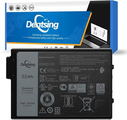 بطارية كمبيوتر محمول Dentsing 7WNW1 متوافقة مع Dell Latitude 7424 5424 5420 Rugged Extreme Series Notebook DMF8C 0DMF8C 0DMF8C DMF8C GK3D3 0GK3D3 07WNW1 11.4V 51Wh/4342mAh 3-Cell in Saudi Arabia