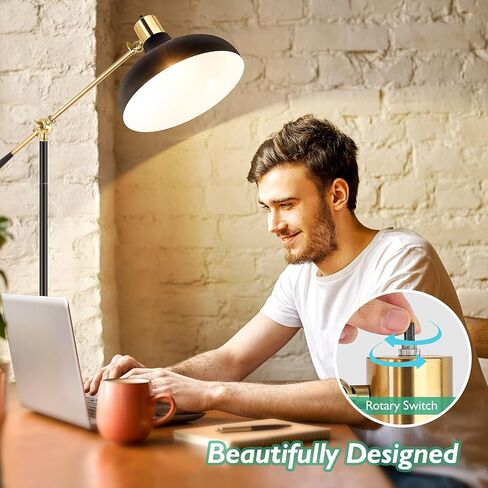 Arc Floor Lamp for Living Room with Remote, 78" Black Standing Lamp with LED Bulb, Stepless Dimmable Color Temperature & Brightness Corner Lamp, Modern Over Couch Tall Reading Light for Bedroom Office in Saudi Arabia
