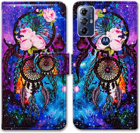 حافظة Bcov Moto G Play 2023، حافظة هاتف Dream Catcher Galaxy Sky جلدية قلابة مع فتحة للبطاقة ومسند لهاتف Motorola Moto G Play 2023 in Kuwait