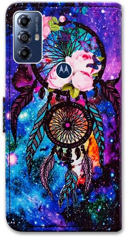 حافظة Bcov Moto G Play 2023، حافظة هاتف Dream Catcher Galaxy Sky جلدية قلابة مع فتحة للبطاقة ومسند لهاتف Motorola Moto G Play 2023 in Kuwait