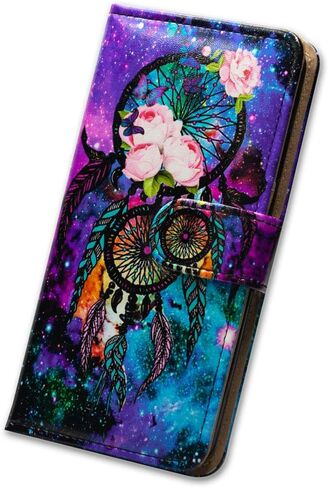 حافظة Bcov Moto G Play 2023، حافظة هاتف Dream Catcher Galaxy Sky جلدية قلابة مع فتحة للبطاقة ومسند لهاتف Motorola Moto G Play 2023 in Kuwait